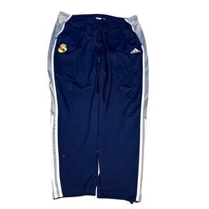 vintage y2k 2000s baggy adidas sweatpants soccer Real Madrid football Large